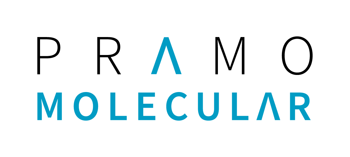 Logo PRAMOMOLECULAR GmbH (englisch)