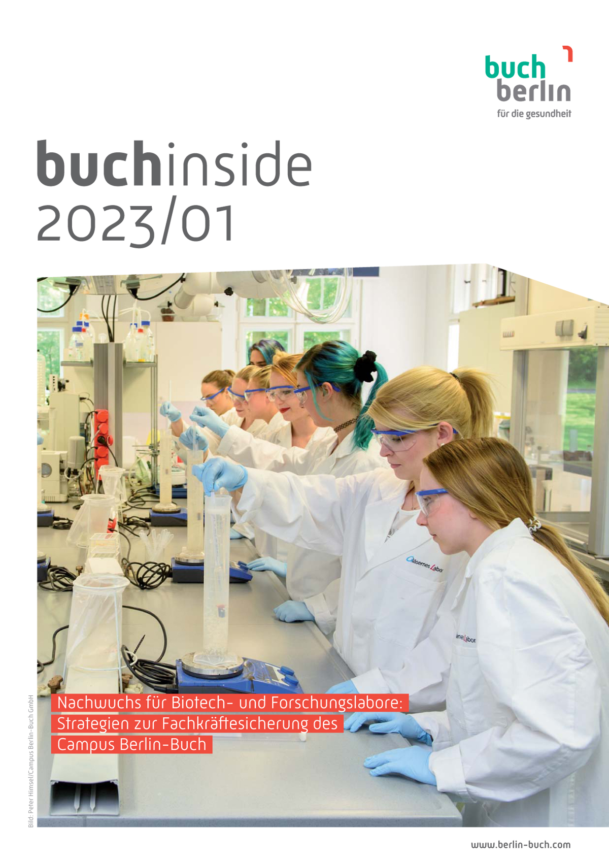 Cover der Ausgabe 1/2023 (Foto: Peter Himsel / Campus Berlin-Buch GmbH)