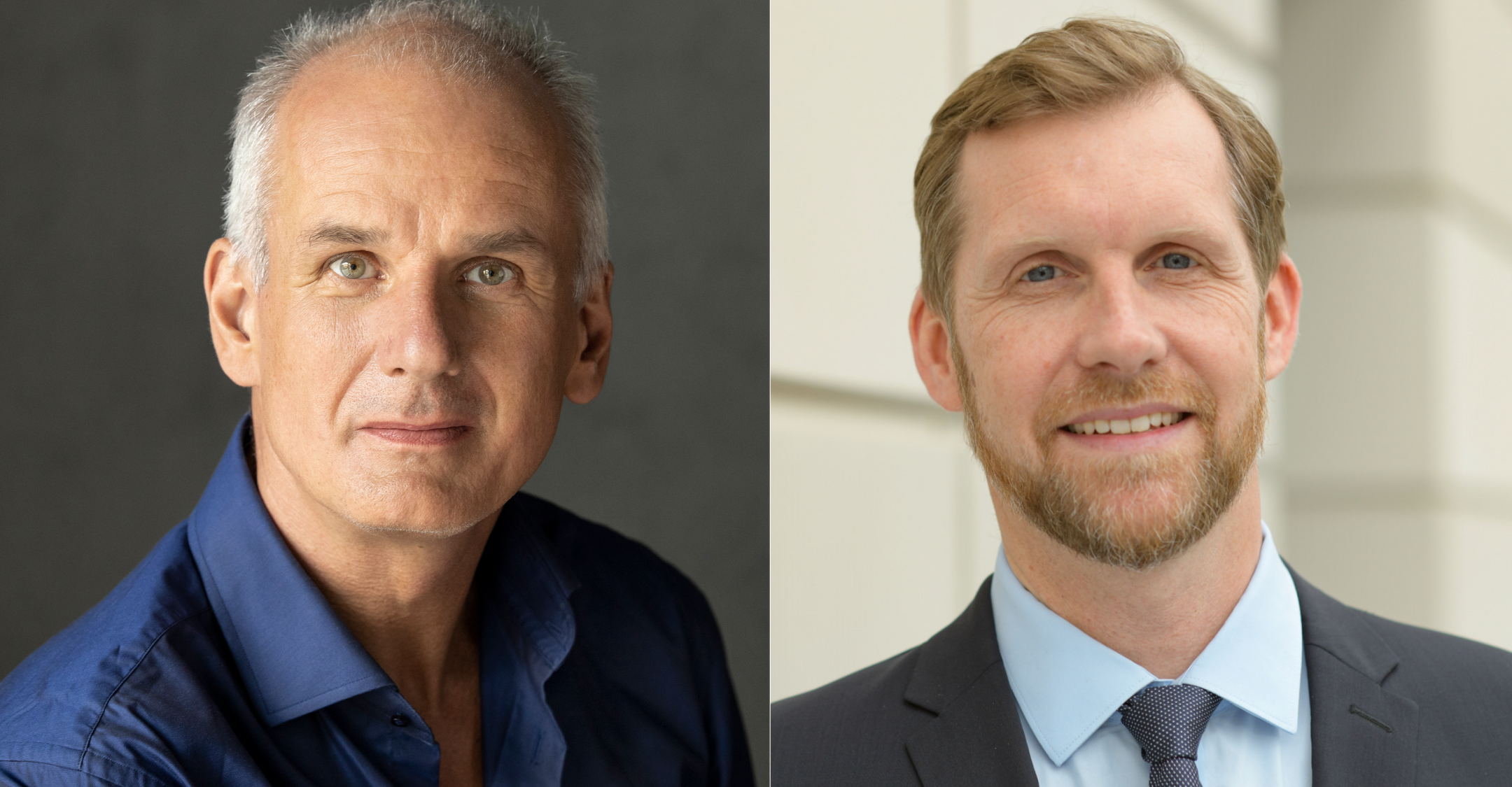 Professor Nikolaus Rajewsky (links) & Professor Leif Erik Sander. Fotos: Pablo Castagnola/Max Delbrück Center, Wiebke Peitz, Charité