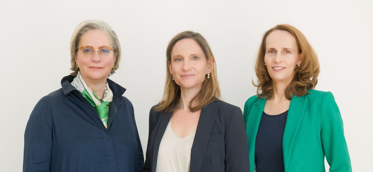 Gründerinnen-Team von MyoPax: Dr. med. Verena Schöwel MBA, Prof. Dr. med. Simone Spuler und Dr. Diane Seimetz. Foto: IBB Ventures